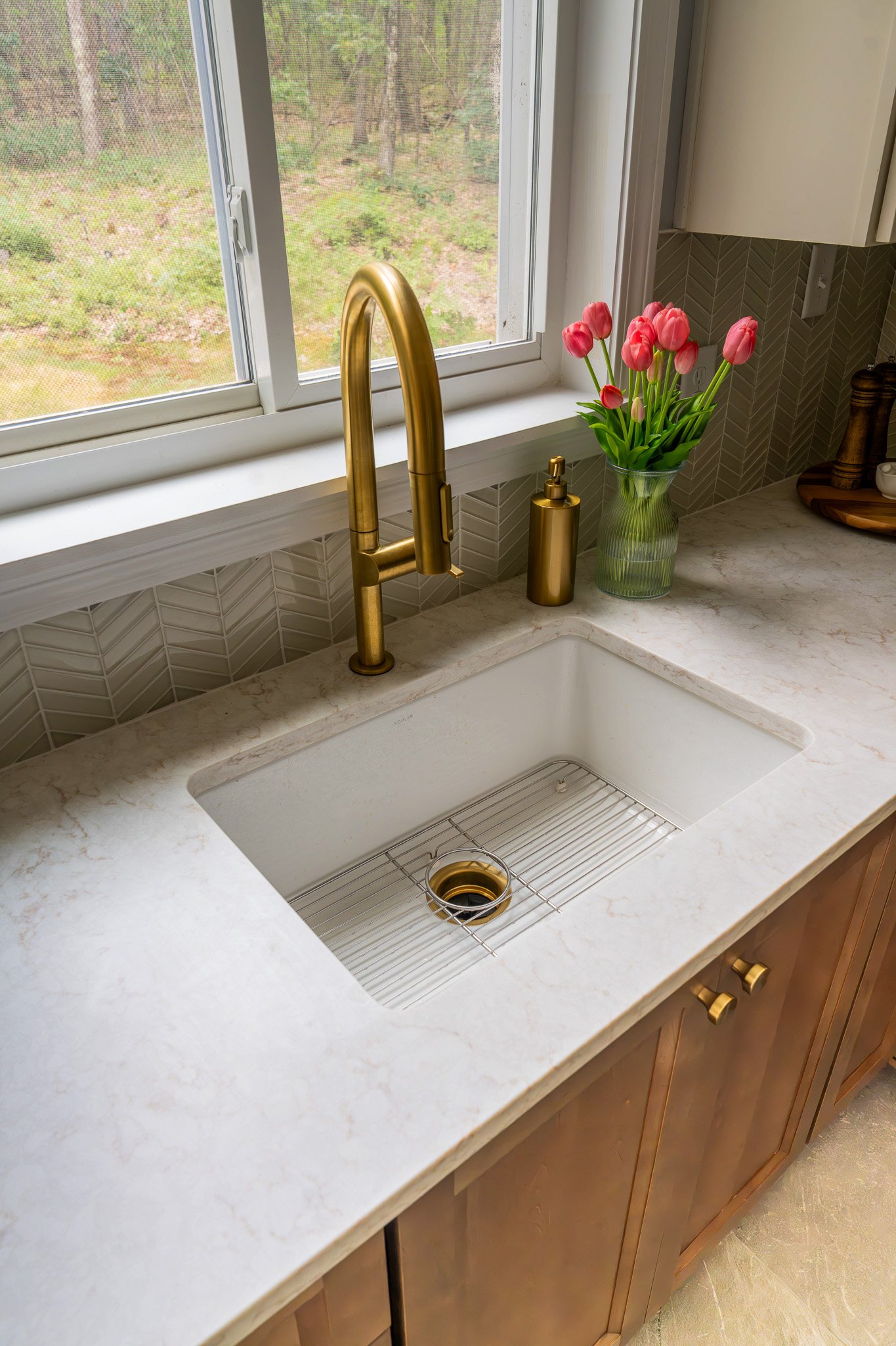 Honey Bronze Kitchen Finishes