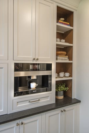 butler's pantry custom cabinetry detail in Lexington, MA
