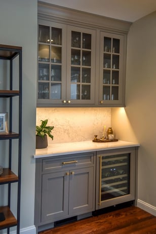 primary bathroom detail in Lexington, MA