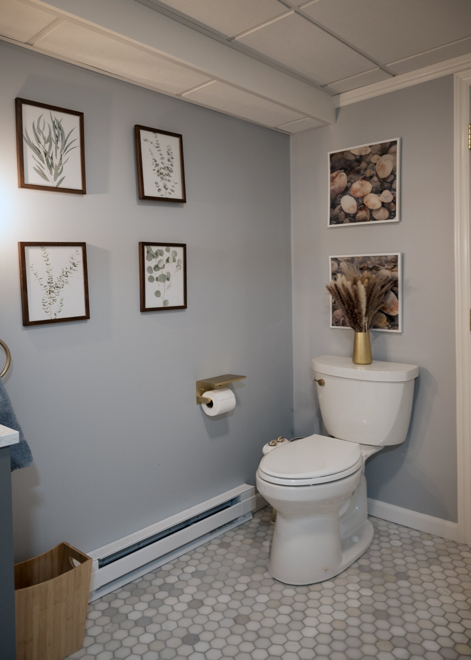 Finished Basement Guest Suite Bathroom Corner - TBF