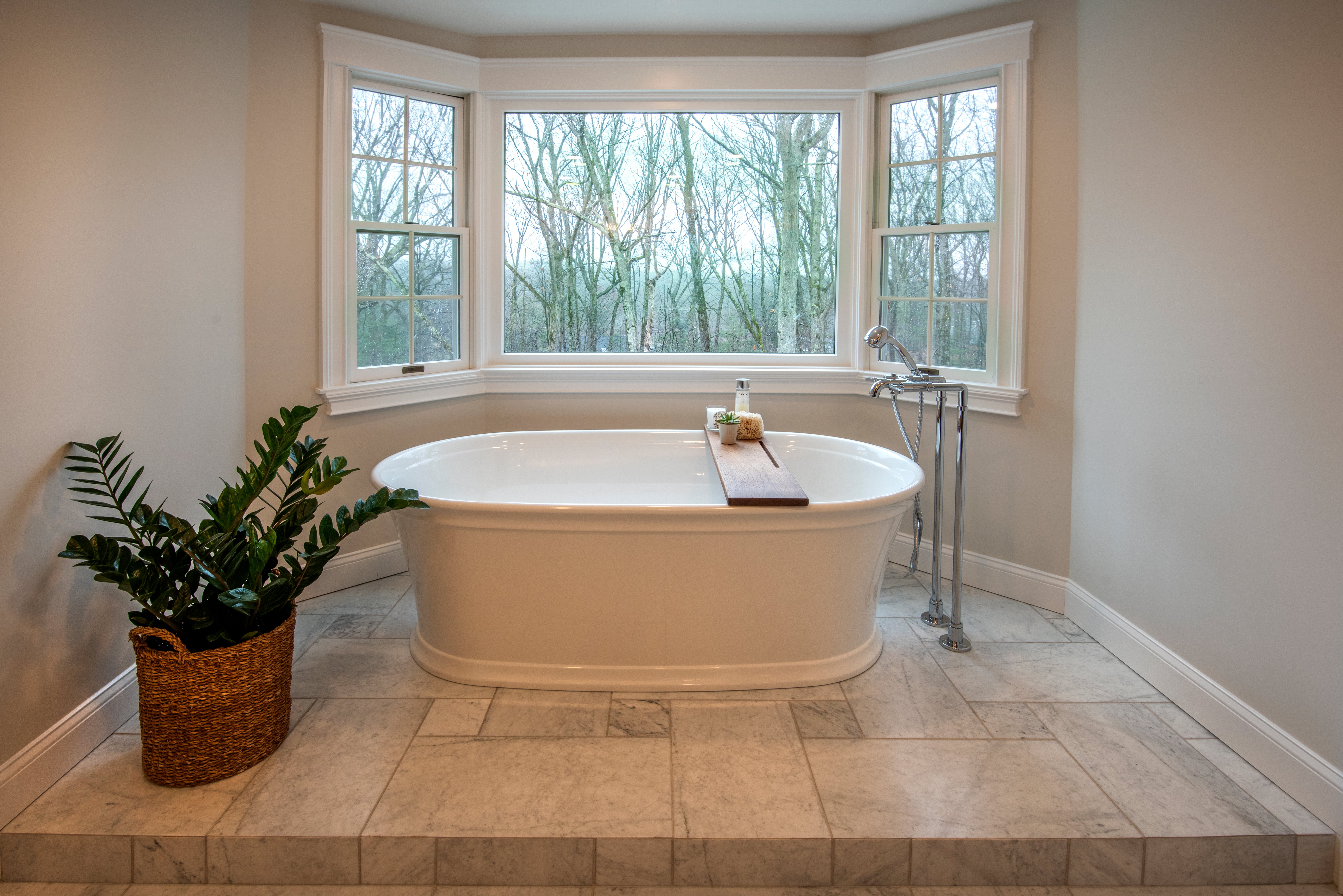 Freestanding Soaking Tub in Custom Primary Bathroom Remodel DBR