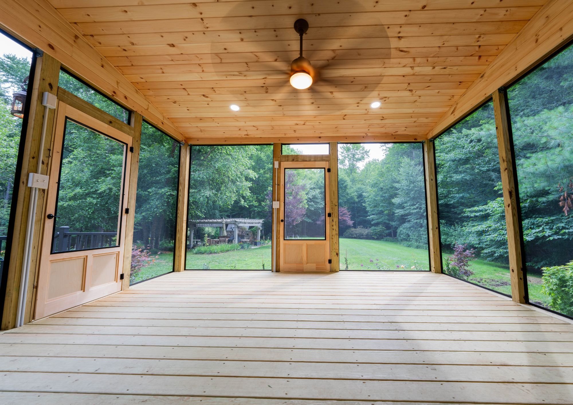 From Home, Full Interior Deck to Screened-in Porch "After" | Blackdog Home Services