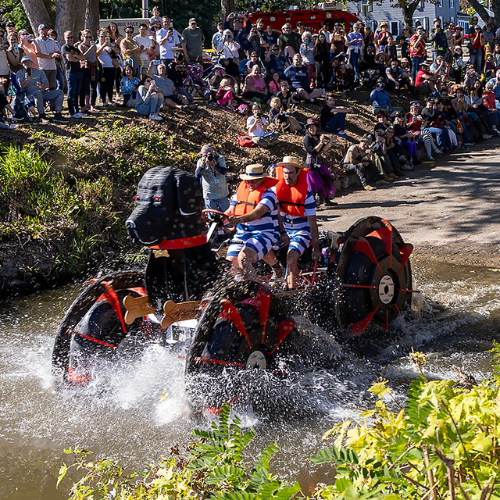 Moose Takes Lowell Kinetic Sculpture Race