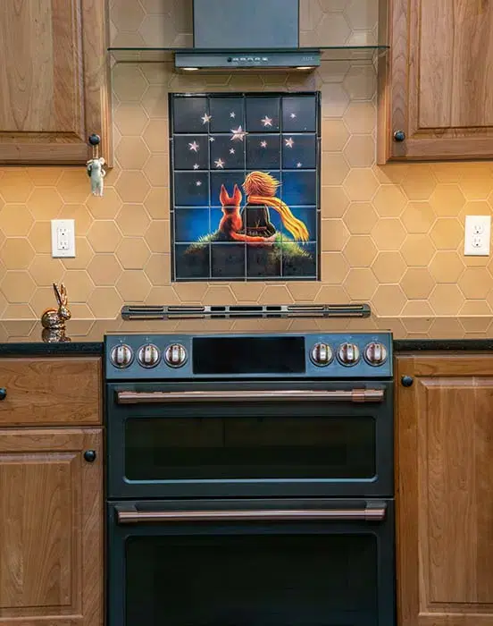 A Unique Teal Kitchen