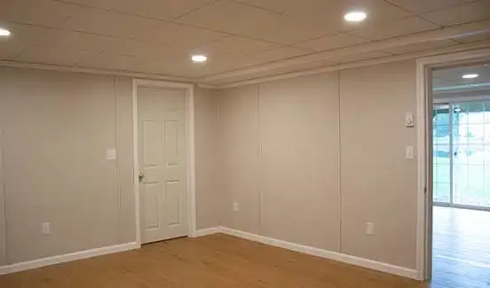 Basement finishing drywall repair